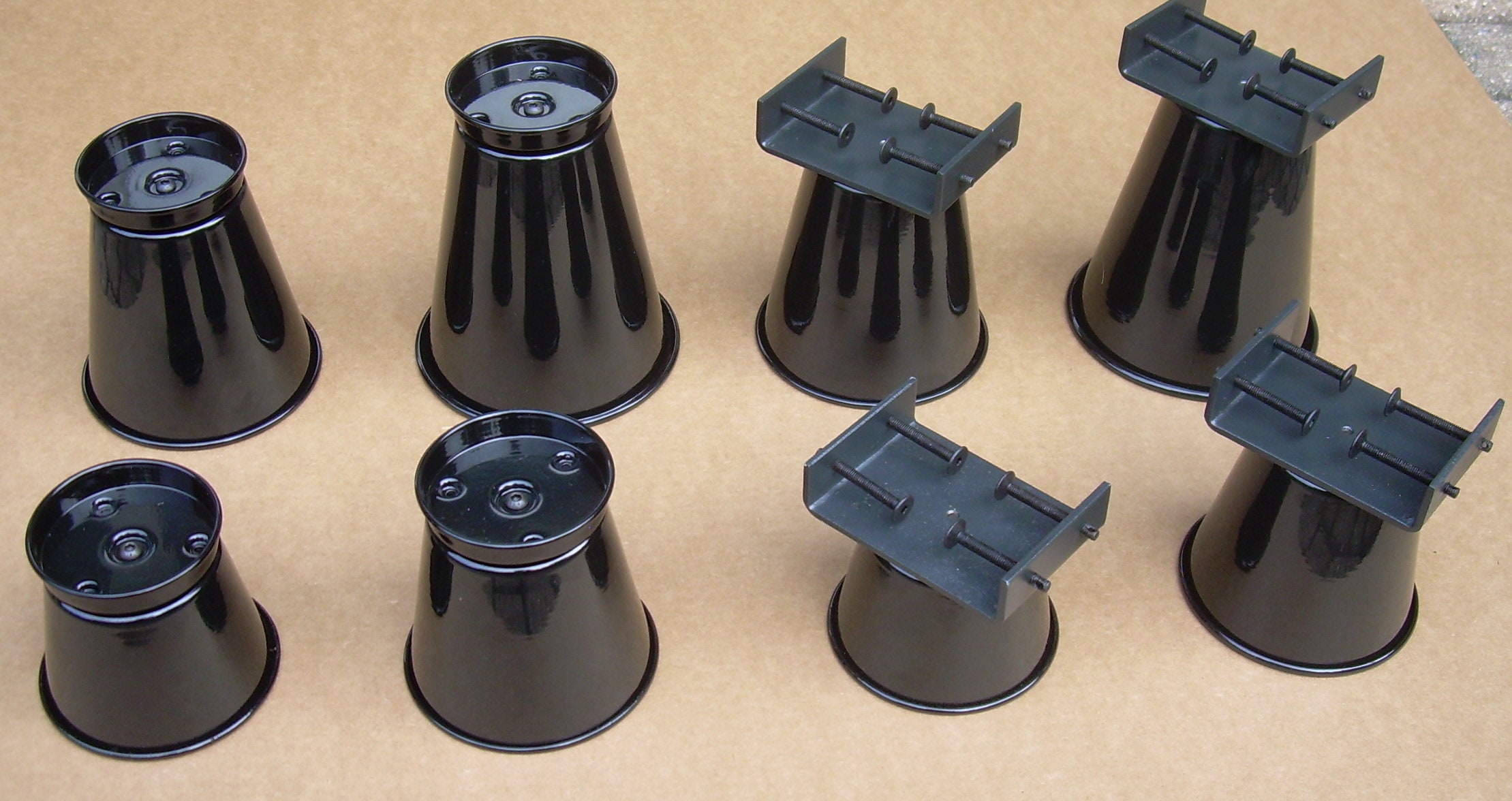 A Pair2 of Steel Bed Risers Etsy UK