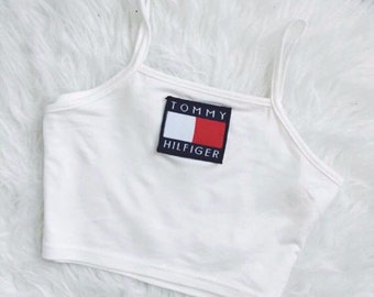 tommy halter crop top