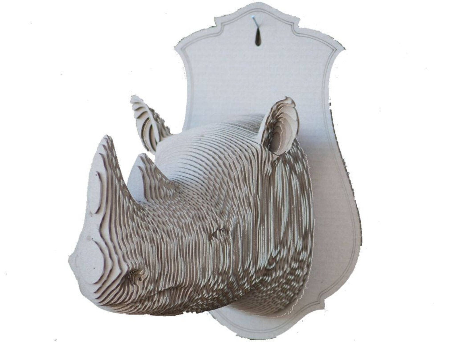 Maquette Carton Rhinocéros MegaCrea DIY | 15x7.5x6.5cm | Kit Construction Loisir Créatif