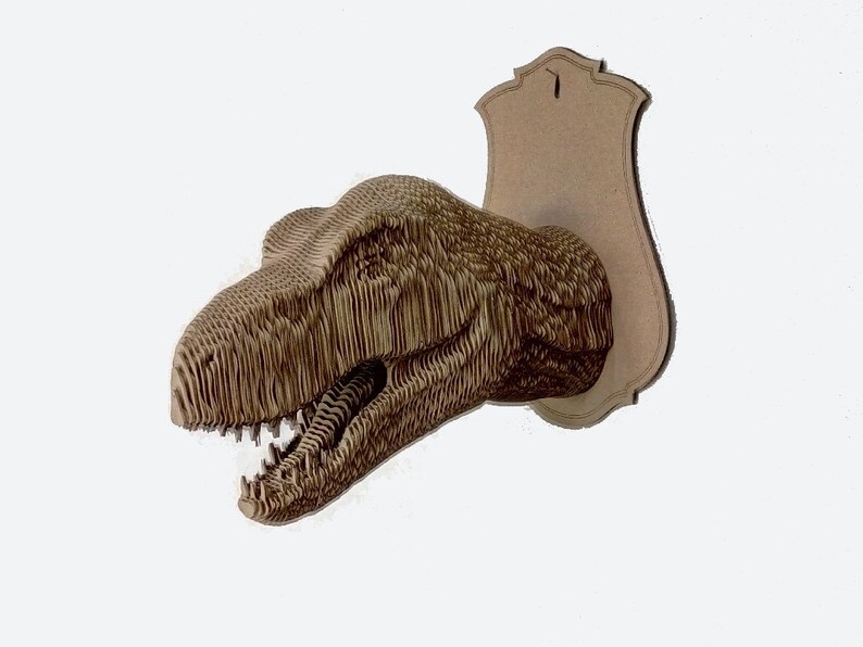 Cardboard T-Rex trophy head | Etsy