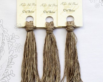 Cross Stitch Thread Hand Dyed by TheThreadGatherer Canvas Work and Needlepoint. Embroidery Floss OL 016 Seafoam Green Oriental Linen