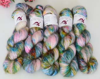STARDUST - House of a Painter - hand dyed, luxurious silk-kidmohair yarn, for knitting and crochet