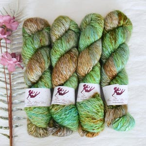 STARDUST - Mermaid Bay - hand dyed, luxurious silk-kidmohair yarn, for knitting and crochet