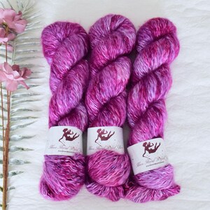 STARDUST - Orchid - hand dyed, luxurious silk-kidmohair yarn, for knitting and crochet
