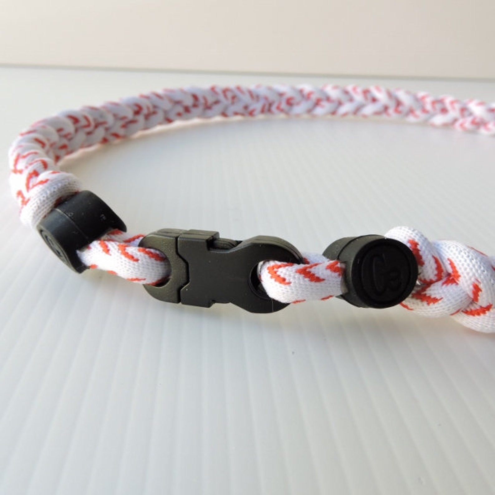 SALE 20 3 Rope Titanium Sport Necklace Purple White Tornado Baseball