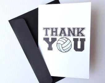 Netball thank you card - blank for your message, includes black envelope, thank you coach, thanks coach, thank you card, team gift