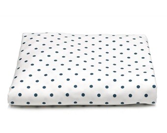 black and white polka dot crib sheet