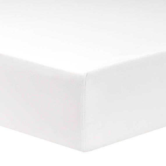 White Egyptian Cotton Crib Sheet Classic Baby Bedding Etsy