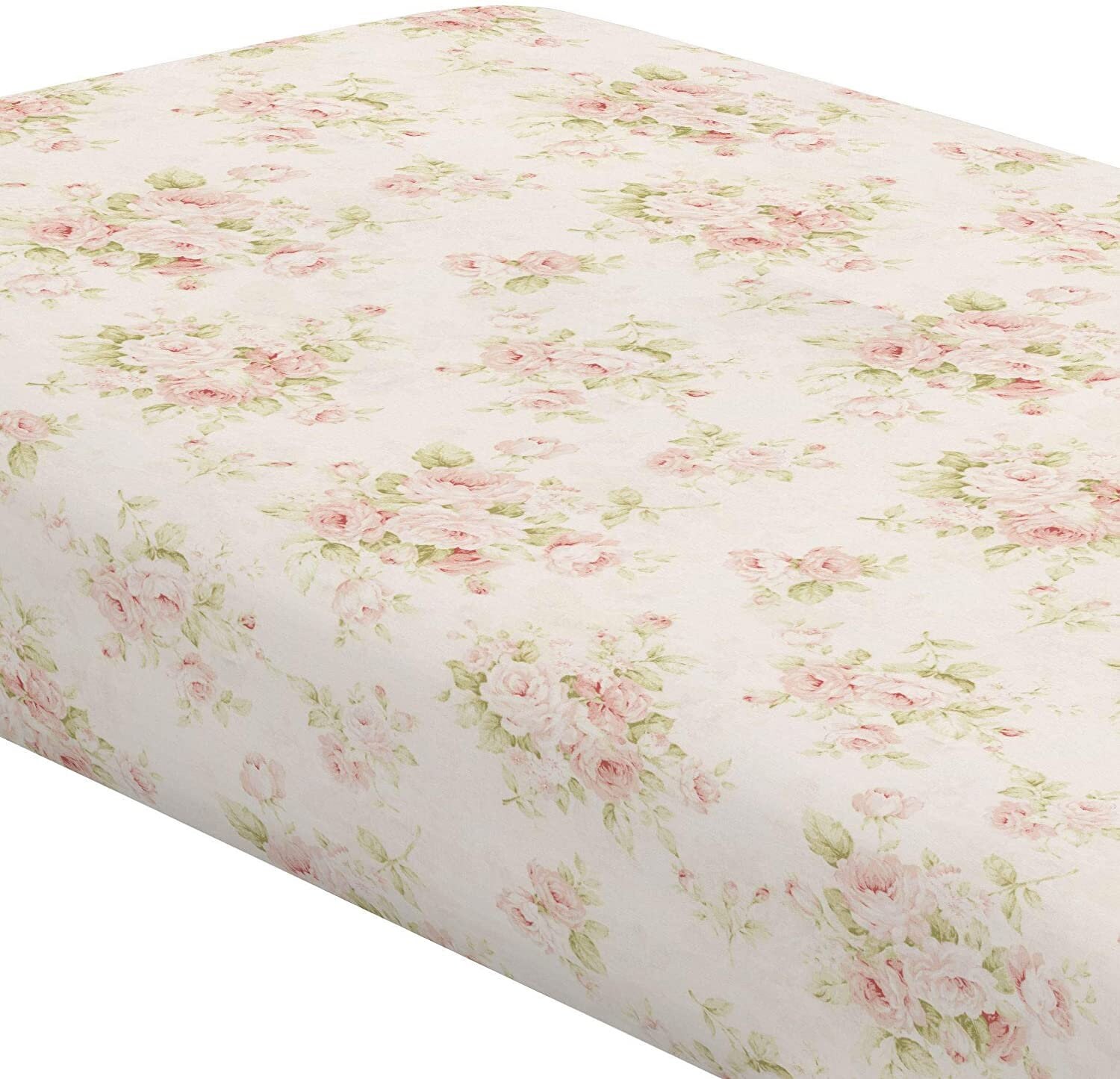 Pink Floral Crib Sheet Shabby Chic Floral Bedding Baby Etsy