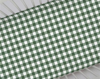 gingham crib sheet