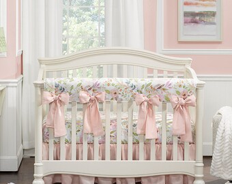 blush pink cot bedding