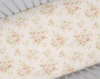 floral cot sheet