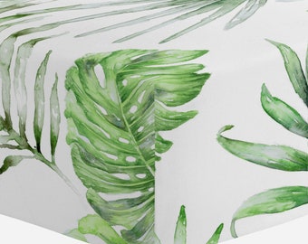 palm leaf crib sheet