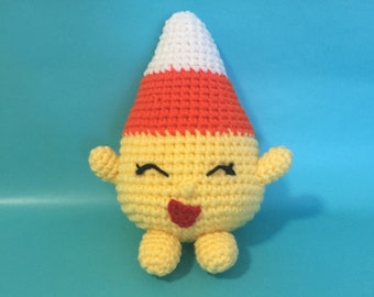 Shopkins Candy Corn Crochet Pattern - Candy corn halloween crochet pattern