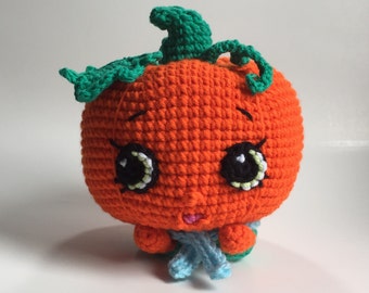 Shopkins Crochet Pattern - Pumpkinella, pumpkin crochet pattern