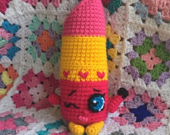 Lippy Lips Häkelanleitung – Shopkins Plüsch Amigurumi (PDF-Muster)