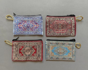 Kilim Coin Purse Boho Sacs pour un rangement élégant