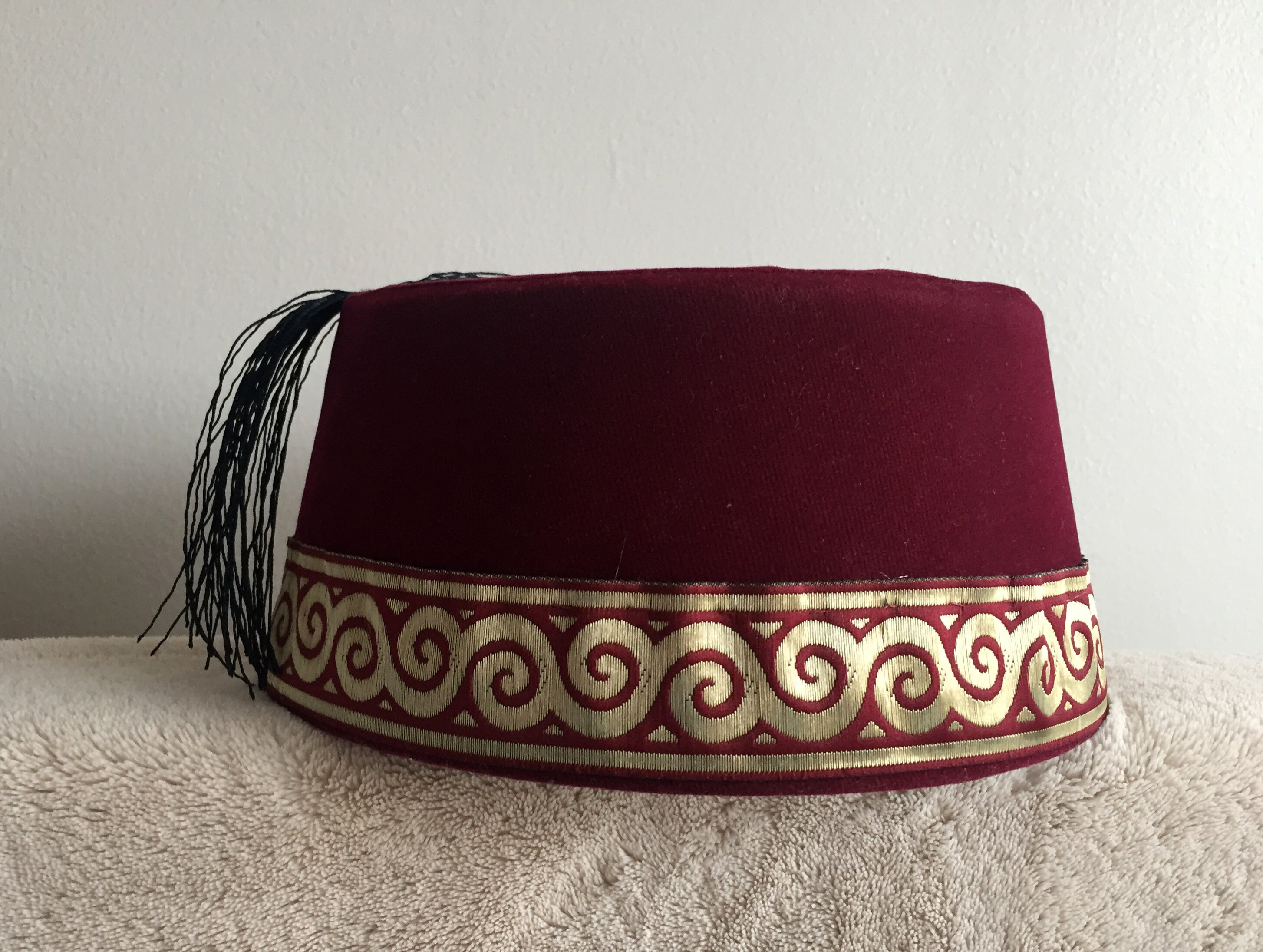 Burgundy Colour Oriental Fez Turkish 