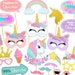 Printable Unicorn Photo Booth Props - Unicorn Photobooth Props - Rainbow Party Printable Props ...