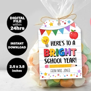 Personalized First Day of School Tag (Digital Download)
