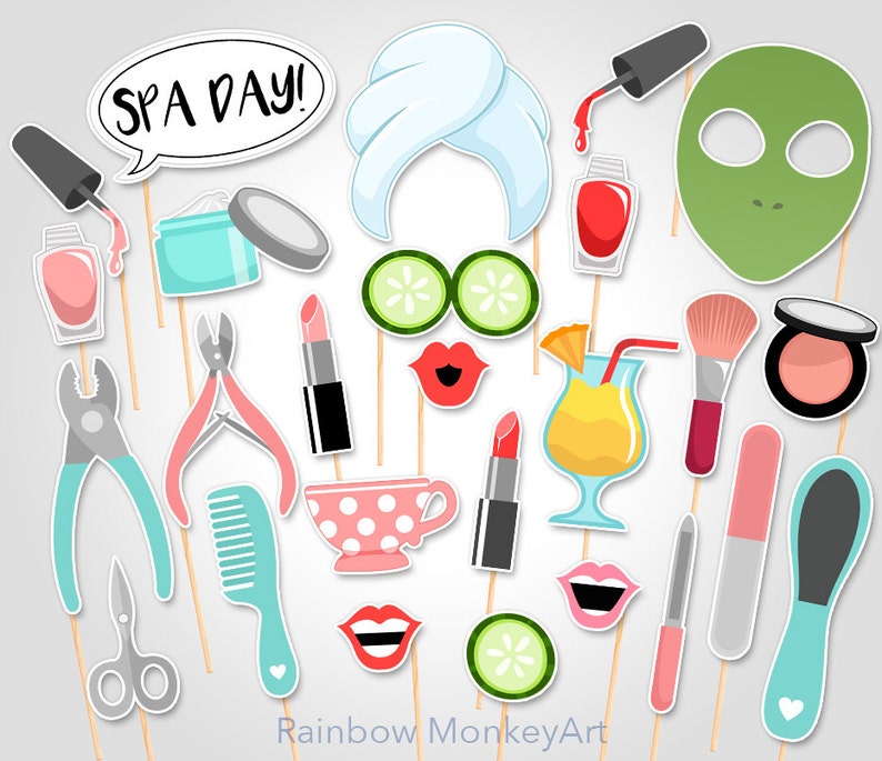 Spa Day Printable Photo Props Spa Manicure Photo Booth Props Etsy spa-day-printable-photo-props-spa-manicure-photo-booth-props-etsy