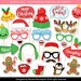 Printable Christmas Party Photo Booth Props Xmas Party Photobooth Props ...