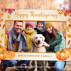 Printable Thanksgiving Photo Booth Frame: Fall Festival Prop (Digital Download)