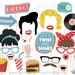 Printable 70s Photo Booth Props 70's Style Photobooth Props 70s ...