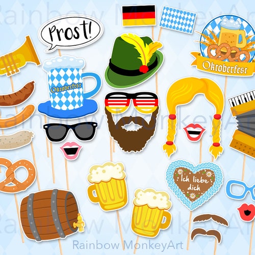 Printable Oktoberfest Photo Booth Props Oktoberfest - Etsy