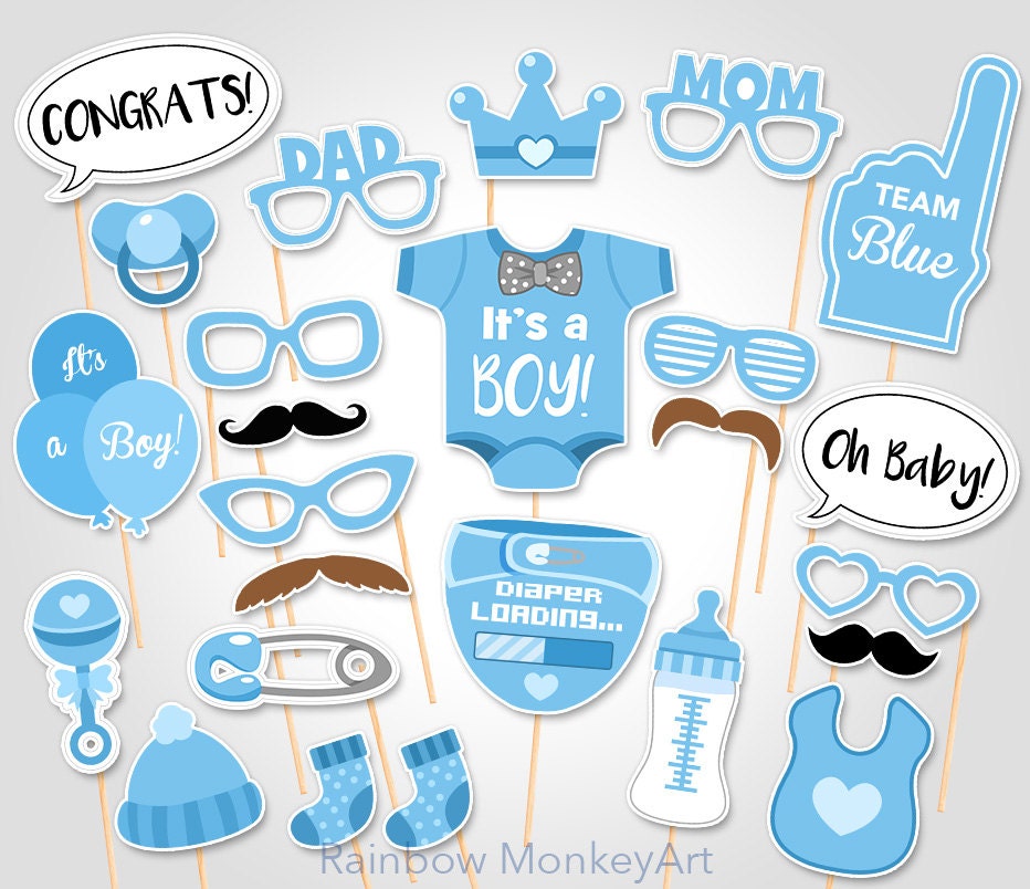 Baby Shower Printable Props Free