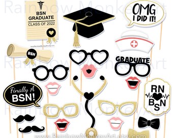 Nurse Photo Booth Printable - Etsy