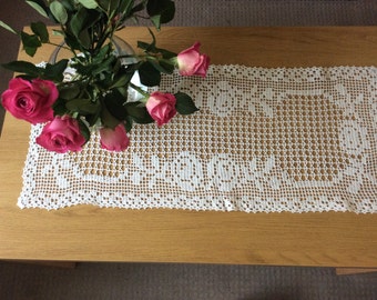 Hand crochet doily,napkin,lace,table runner,Christmas gift