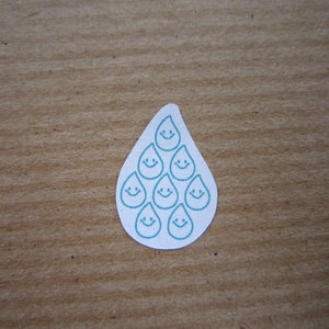 Hydrate Stickers - Water Stickers - H2O Stickers - Habit Tracker Stickers - Bullet Journal/Planner/Calendar/Icon Stickers - 100% Made in USA