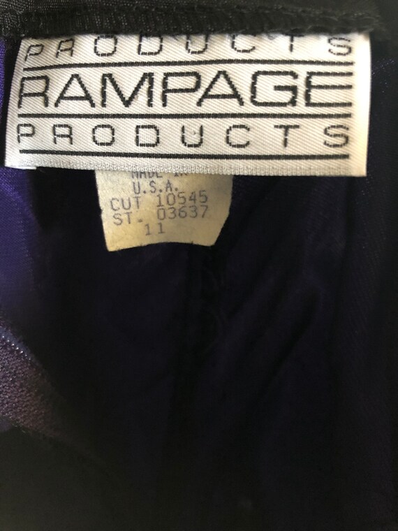 Vintage Deep Purple Velvet Rampage Dress - Size 11 - image 2