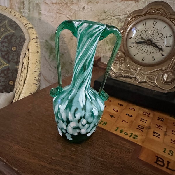 Hand Blown Art Glass Bud Vase