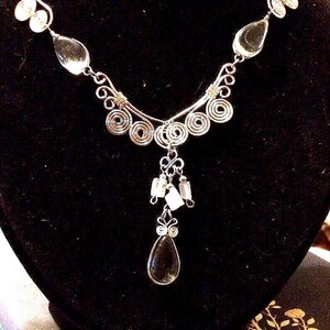 Handmade Peruvian Glass Necklace - Bohemian Necklace - Great Drop Necklace for 2025 Fashion!