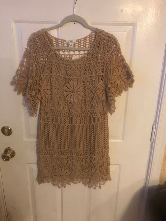 Vintage Dress - Crocheted Dress in size XS from C… - image 2