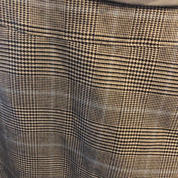 Vintage Black and White Glen Check Skirt - Size 1… - image 4