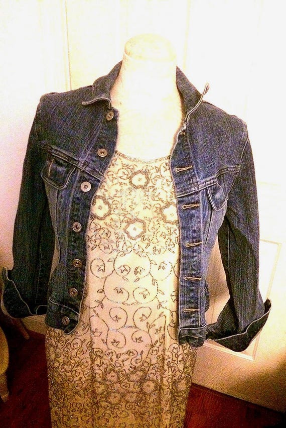 Denim Jacket - Women's Jr Size Small EXPRESS Deni… - image 1