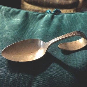 Bent Handled Sterling Baby Spoon