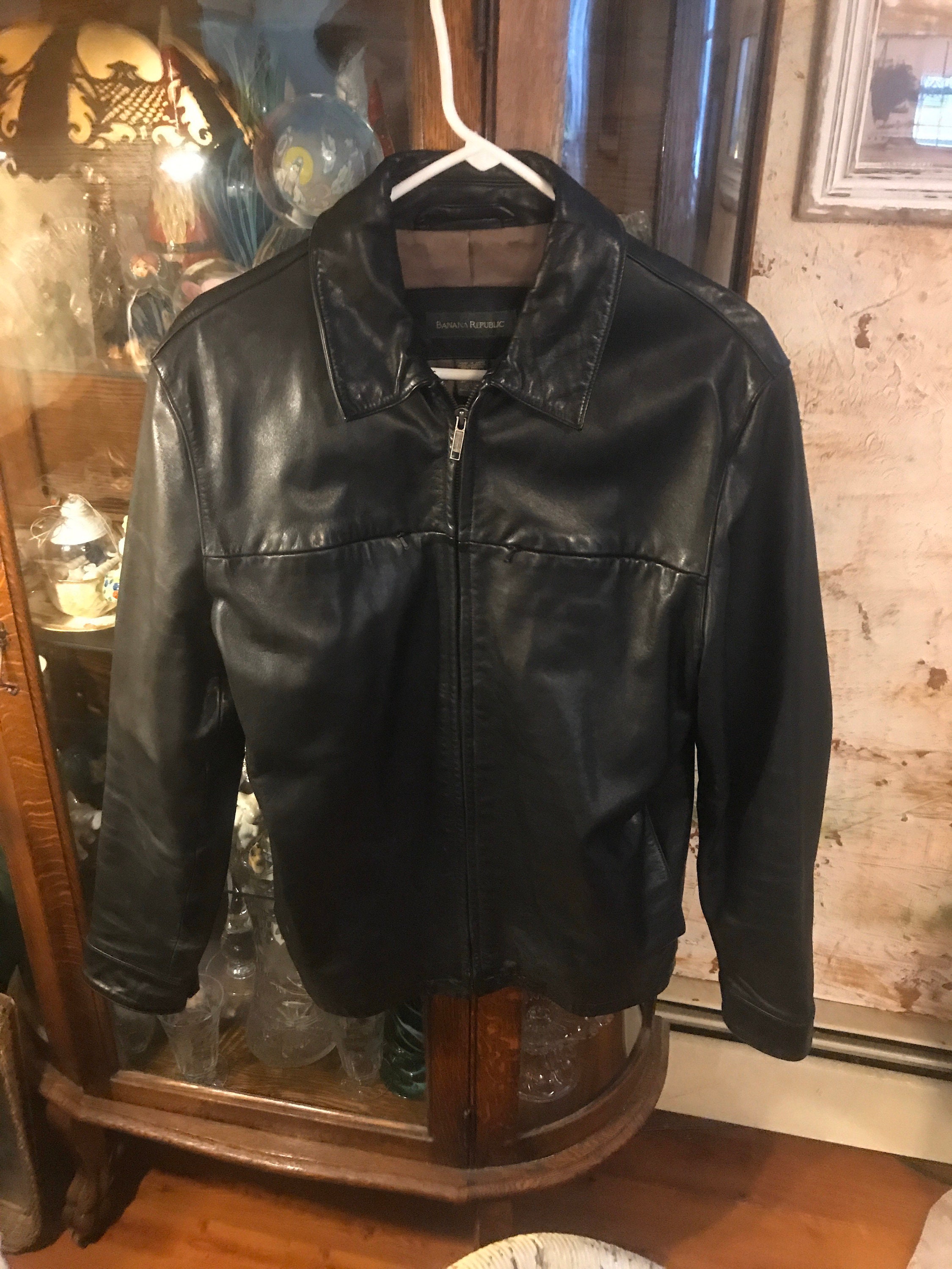 Banana republic leather jacket sale