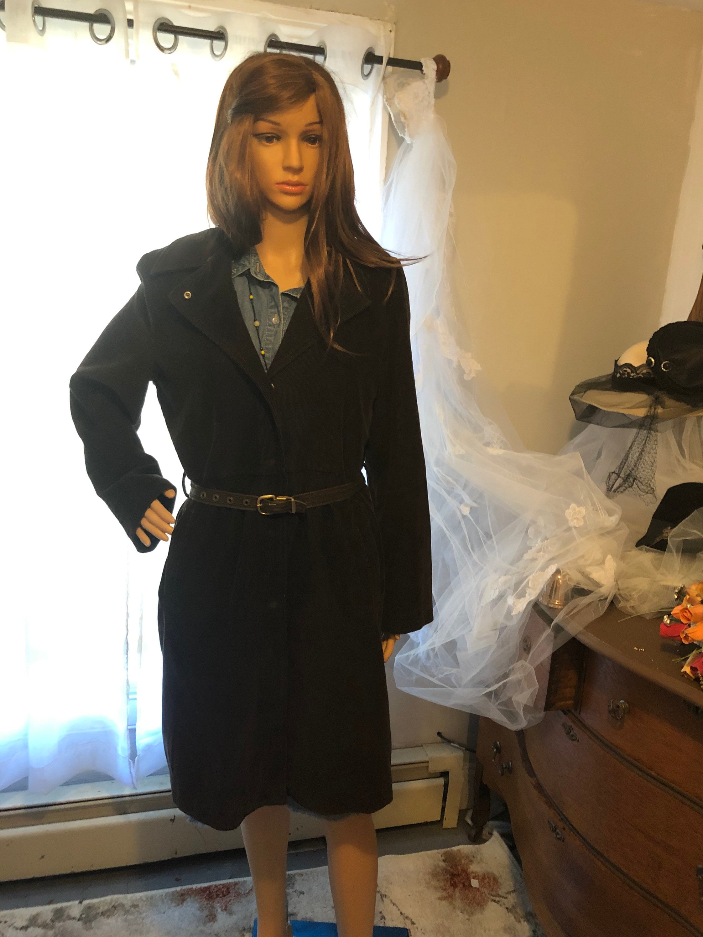 Vintage Made in Italy Benetton Ladies Corduroy Trench Coat Etsy