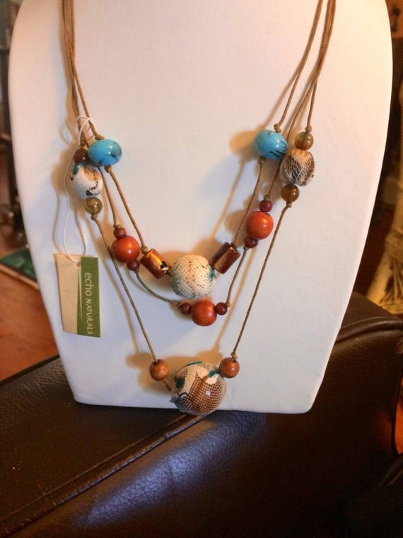 Natural Necklace - Handmade Echo Natural Necklace… - image 1