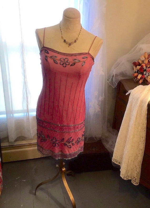 Betsey Johnson Beaded Slip Dress - Size 6 - Bet