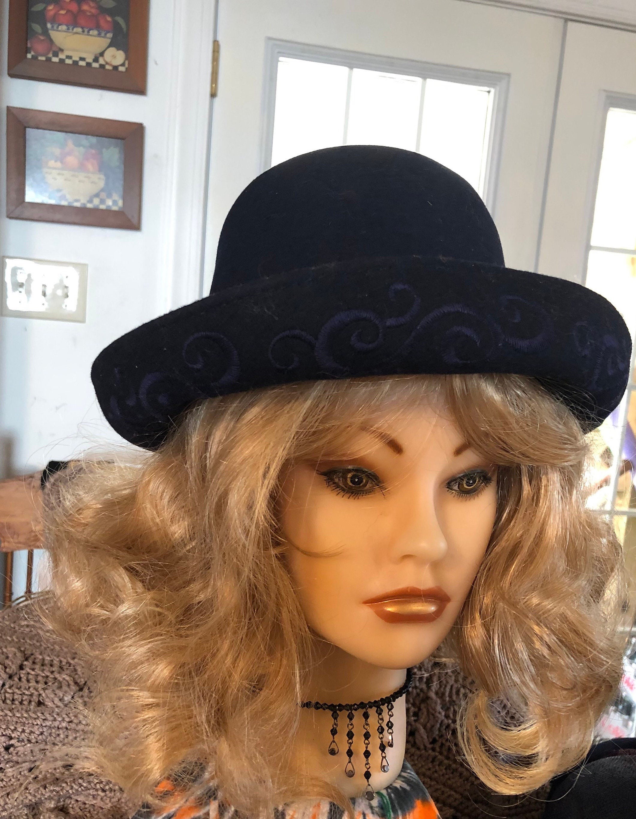 Vintage Jennifer Moore Wool Cloche Hat - Made in Italy - Etsy UK