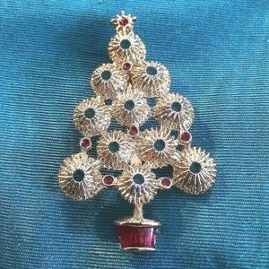 Christmas Pin -  Vintage Christmas Tree Brooch/Pin