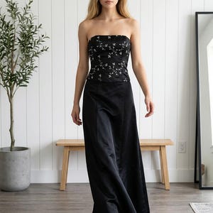 black jessica mcclintock dress Elegant Off-Shoulder please double to compare to your own bodys measurements Jessica Mcclintock Black Dress -
