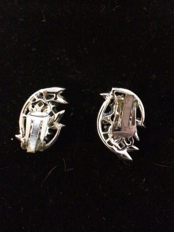 Rhinestone Earrings - Hollywood Glam Style Sparkling Vintage  display picture 3