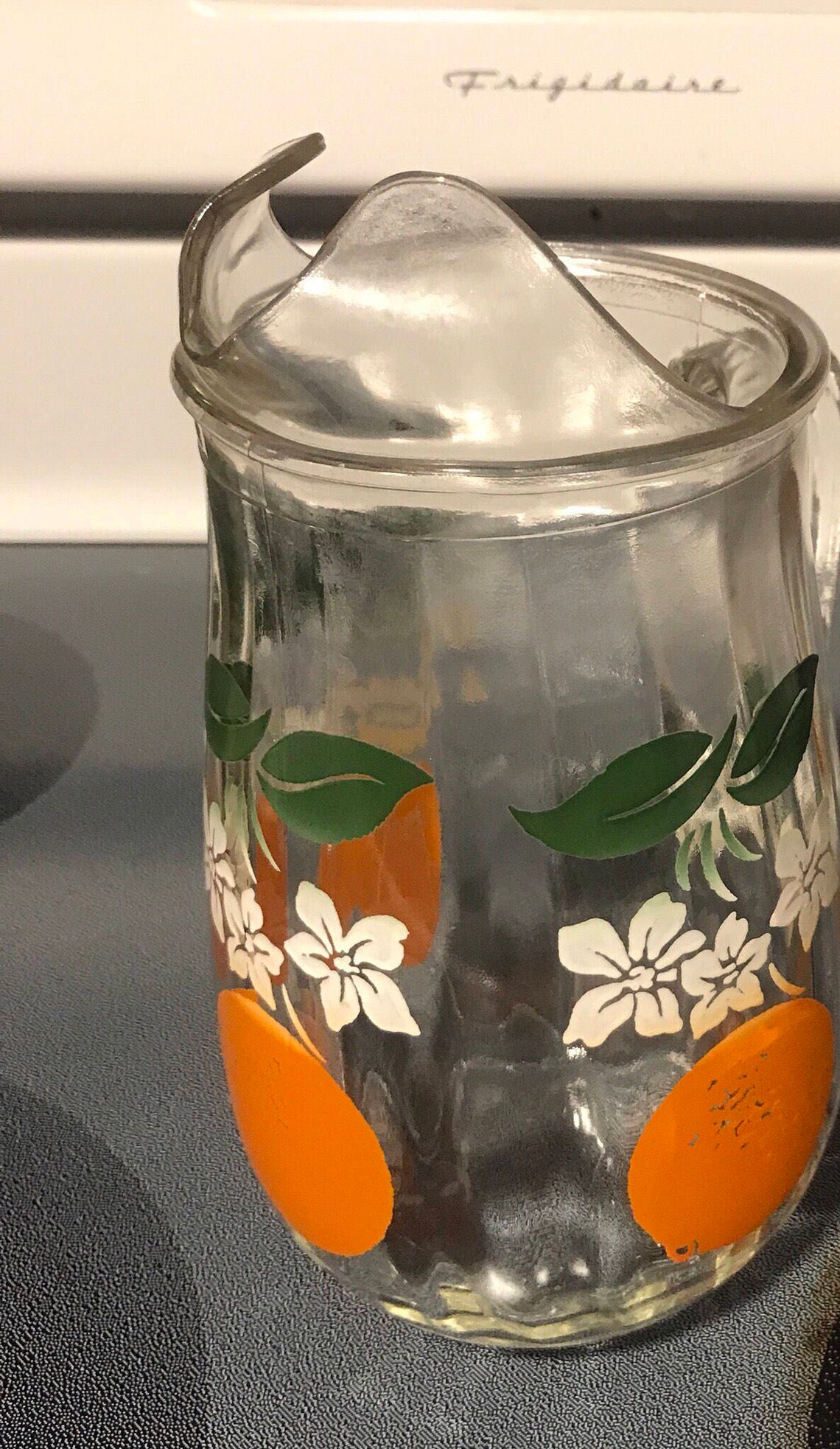 Vintage Italy De Ruta Hand Painted Lidded Caffe Jar Pantry Artist