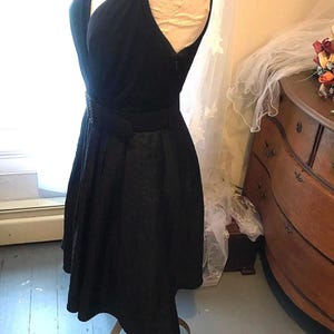 Black Evan Picone Dress - Size 4 - Fifties Style